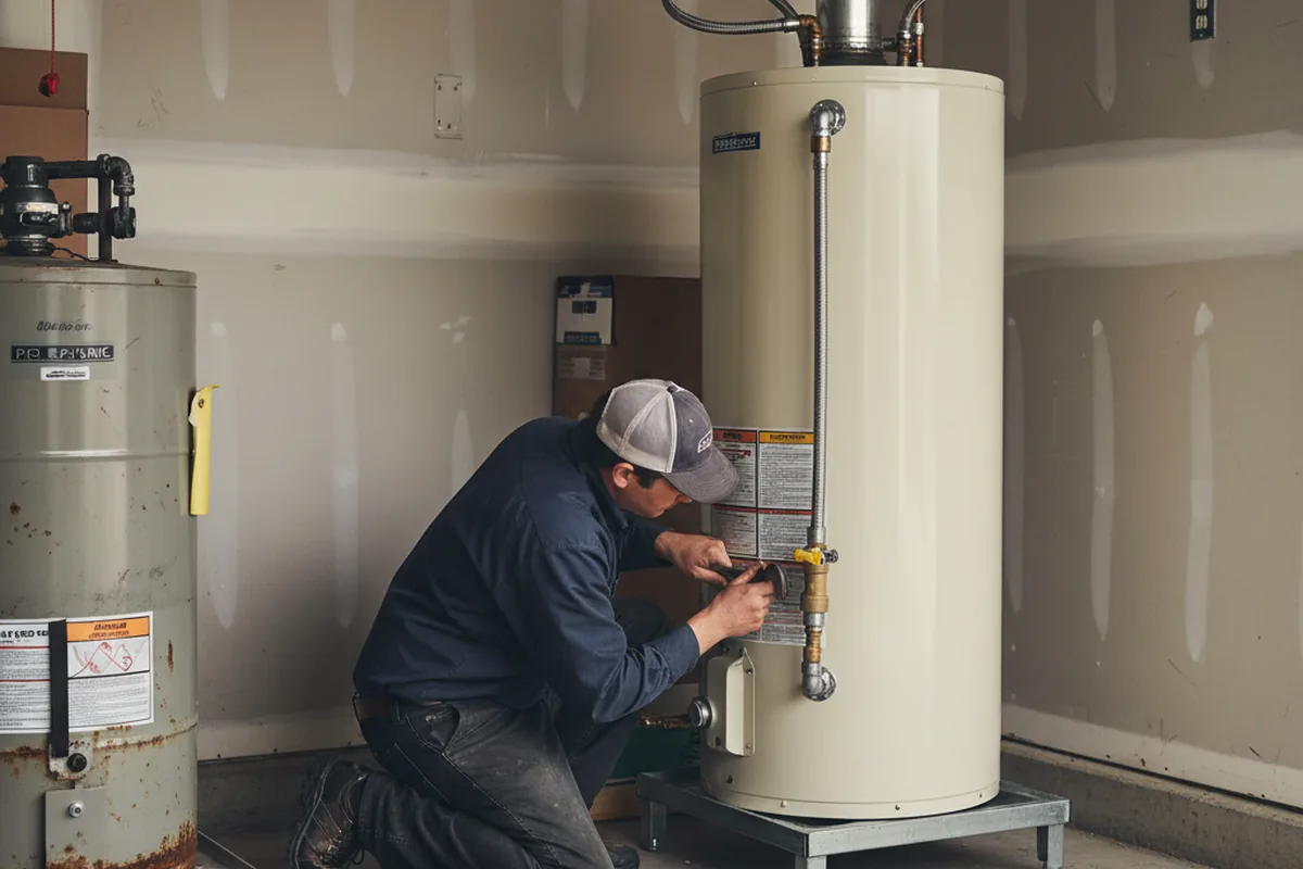 Water heater and shutoff valve replacement in Union City