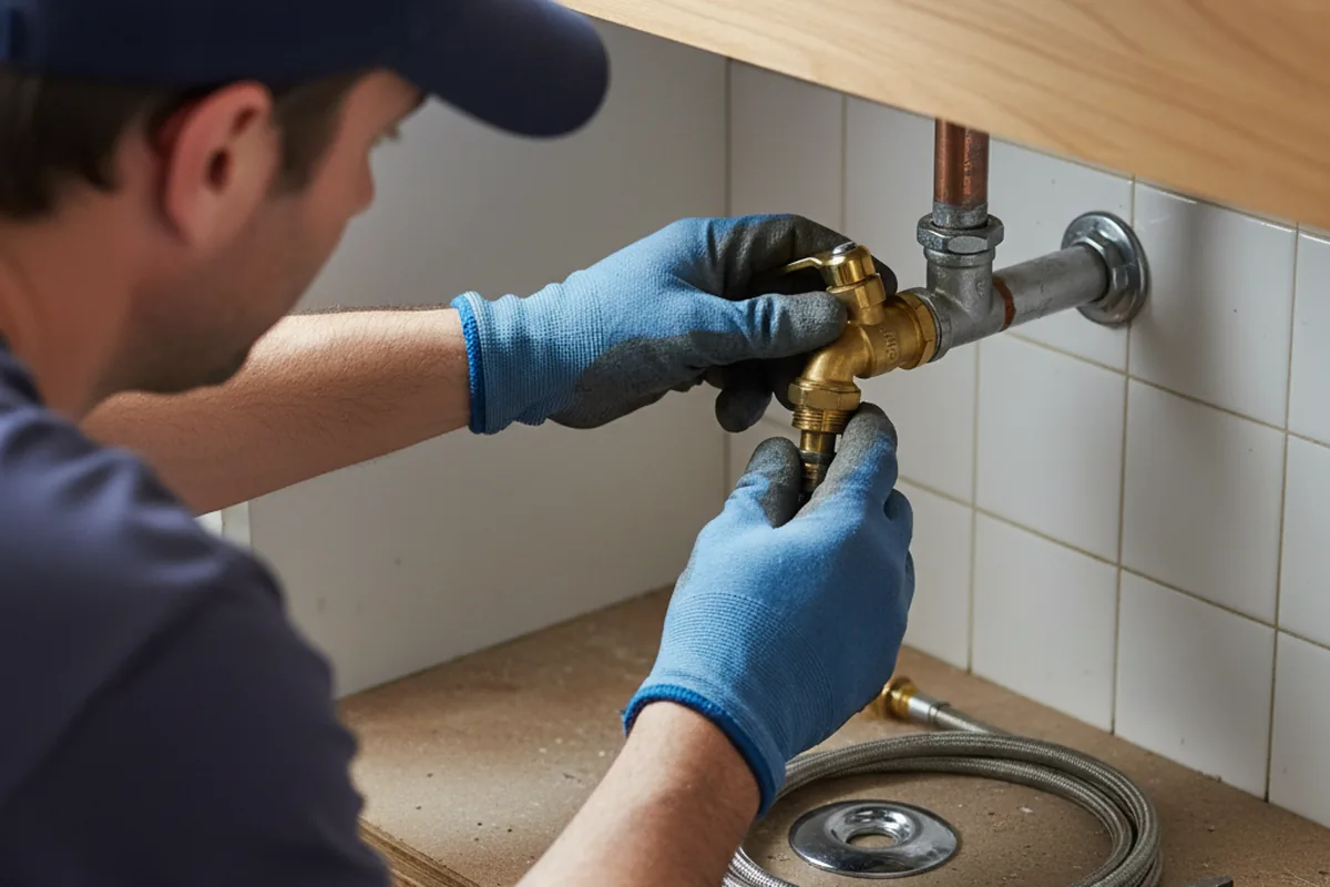 Shutoff valve and fitting work during Faucet and Fixture Repair in Union City